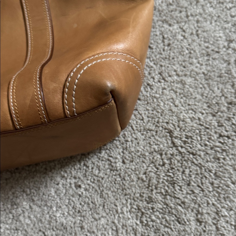 Coach Tan Leather Handbag - Picture 9 of 10